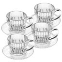 Ver imagem 1 de Jogo 4 Xicaras Café Cristal C/pires Imperatriz 110ml