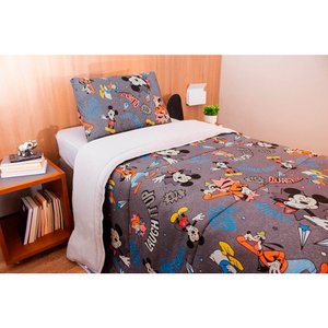 Edredom Infantil Solteiro Disney Mickey - Portallar Alegre