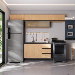 Cozinha Modulada 5 Peças 4 Aéreos 1 Balcão Nara Cabecasa Madeiramadeira - 1