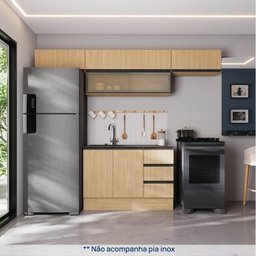 Cozinha Modulada 5 Peças 4 Aéreos 1 Balcão Nara Cabecasa Madeiramadeira - 2