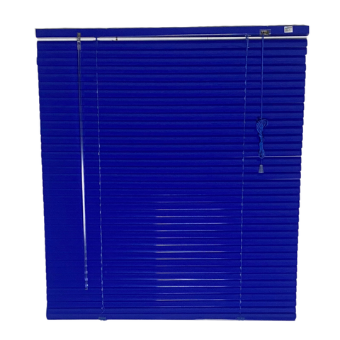 Persiana Horizontal Aluminio 25mm Azul 160 (l) X 160 (a) Cm Cortina C/ Kit de Instalação 1,60 X 1,60