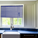 Ver imagem 2 de Persiana Horizontal Aluminio 25mm Azul 160 (l) X 160 (a) Cm Cortina C/ Kit de Instalação 1,60 X 1,60