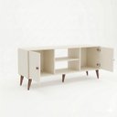 Ver imagem 4 de Rack Curve para TV até 65 Polegadas 144 cm com 2 Portas e 2 Nichos Off White