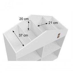 Organizador Casinha Nara 100%mdf Quarto Brinquedos - 3