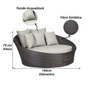 Ver imagem 4 de Chaise Sofá Livia para Varanda Jardim Piscina Trama Original Pedra Ferro