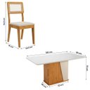 Ver imagem 4 de Kit Mesa de Jantar Harmonia com 6 Cadeiras Bella em Boucle
