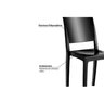 Cadeira de Cozinha Hydra UZ4002 Kit 4 Un Polipropileno Preto - Kappesberg - 4