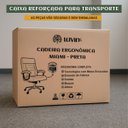 Ver imagem 3 de Cadeira Escritório Miami Preta Reclinável Presidente Molas Ensacadas Pillow Top Duplo Luvinco