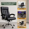 Cadeira Escritório Miami Preta Reclinável Presidente Molas Ensacadas Pillow Top Duplo Luvinco - 9