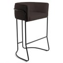 Ver imagem 1 de Banqueta Base Aço Preto Betina C-34 Corano Marrom - Domi