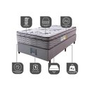 Ver imagem 3 de Cama Box Solteiro Colchão Ortofirm + Box 88x188x67 One Face Espuma D45 Cinza