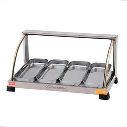 Estufa Vitrine Aquecedora para Salgados 4 Bandejas 220v - 1