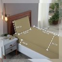 Ver imagem 2 de Kit Roupa Cama Solteiro 100% Algodão 2 Peças Percal 300 Fios Hotel Pousada:avela