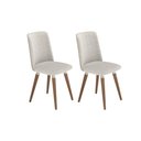 Ver imagem 3 de Conjunto de Jantar Mesa Harmony 6 Cadeiras Giratórias Dakota - Bouclé 03 Bege c/ PU Off White