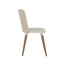 Ver imagem 5 de Conjunto de Jantar Mesa Harmony 6 Cadeiras Giratórias Dakota - Bouclé 03 Bege c/ PU Off White