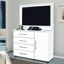 Ver imagem 1 de Cômoda com Painel para TV 4 Gavetas Star Móveis Primus