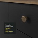 Ver imagem 5 de Armário de Cozinha Compacta 235cm Rustic/preto Gourmet Madesa 01 Rustic/preto