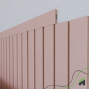 Ver imagem 1 de Painel Ripado Cabeceira Quarto Cama Solteiro - Play+ Rosa
