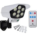 Ver imagem 3 de Super Luminária Solar com Câmera Falsa e Sensor de Movimento 7 Cobs 42 Super Leds