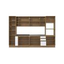 Ver imagem 3 de Cozinha Modulada Celeste Kappesberg 100% Mdf Nogueira/branco 9 Peças