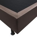 Ver imagem 3 de Base Box para Cama Casal Queen 158x198cm Bipartido Liz S05 Sintético Marrom - Mpozenato