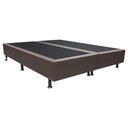 Ver imagem 1 de Base Box para Cama Casal Queen 158x198cm Bipartido Liz S05 Sintético Marrom - Mpozenato