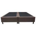 Ver imagem 5 de Base Box para Cama Casal Queen 158x198cm Bipartido Liz S05 Sintético Marrom - Mpozenato