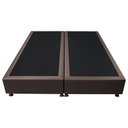 Ver imagem 4 de Base Box para Cama Casal Queen 158x198cm Bipartido Liz S05 Sintético Marrom - Mpozenato