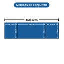 Ver imagem 4 de Guarda Roupa Modulado Porta Reflecta e LED 3 Peças 100% MDF Requinte+