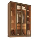 Ver imagem 2 de Guarda Roupa Modulado Porta Reflecta e LED 3 Peças 100% MDF Requinte+