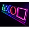 Letreiro Placa Neon Led - Botões do Playstation (base inclusa) Hutz - 1