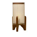 Ver imagem 1 de Abajur Luminaria Mesa Quarto Palha Indiana Classico Decorativo:branco
