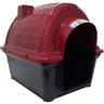 Casinha de Cachorro Cão e Gato Plástica Iglu Número 2 Porte Pequeno Vermelho Furacão Pet N2,0 0860 N - 2