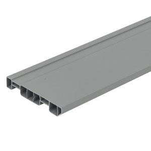 Rodape Cinza Claro Pvc 240x10 Cm 10 Peças