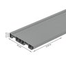 Rodape Cinza Claro Pvc 240x10 Cm 10 Peças - 6
