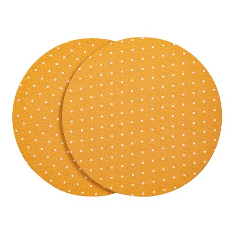 SOUSPLAT DE TECIDO COM BASE MDF 2 UNIDADES GOURMET POA - Amarelo