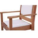 Ver imagem 2 de Cadeira Poltrona Empilhável em Madeira Maciça com Estofado Malibu