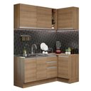 Ver imagem 3 de Armário de Cozinha Compacta de Canto 269cm Rustic Glamy Madesa 01