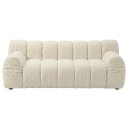 Ver imagem 6 de Sofá Living Gomo 180cm 03 Lugares Pés Madeira Bouclé Off White - Nexta Casa