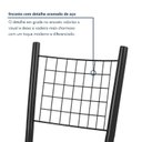 Ver imagem 5 de Kit 4 Cadeiras de Jantar Estofadas Industrial Tela Metálica Aço Bella Preto