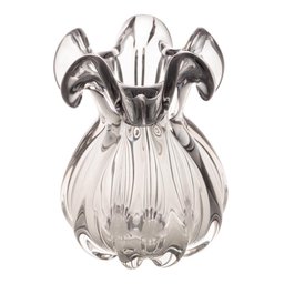 Vaso de Vidro Italy Cinza 13cm x 17cm - Wolff - 1