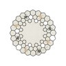 Sousplat Coleção Colmeia Em Tecido Rebeca Duarte Home - Unidade Colmeia - 2