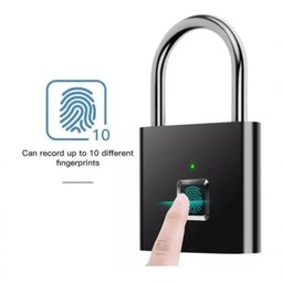 Cadeado Biométrico Impressão Digital Mala Corrente Armário - 5