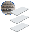 Ver imagem 2 de Kit 3 Prateleira Branca 40X20 + Suporte Flutuante Mdf Organizadora Decoração Cozinha Banheiro Sala