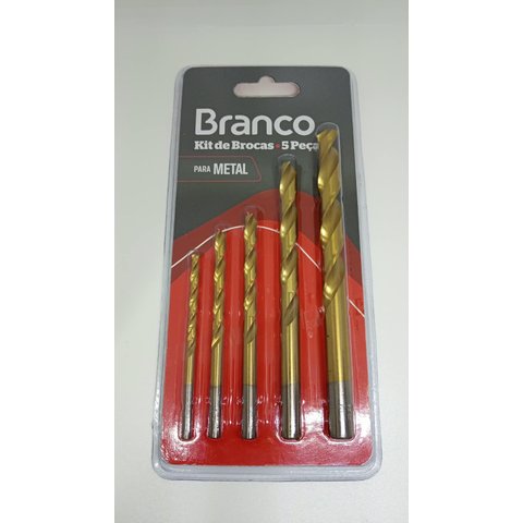 Kit 5 Brocas Metal