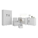 Ver imagem 2 de Quarto Completo com Poltrona de Amamentação e Puff Pimpolho Multimóveis Mp4085 Branco