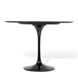 Mesa De Jantar Tulipa Saarinen Redonda 110cm Laqueada Preto - 3
