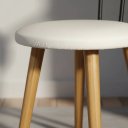 Ver imagem 4 de Kit 2 Cadeira de Jantar Pé Palito Madeira Eucalipto Estofada Encosto Resistente Custo Beneficio