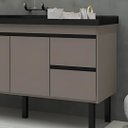 Ver imagem 4 de Gabinete de Cozinha 2 Gavetas 3 Portas 141cm Balcão 100% MDF:Cinza