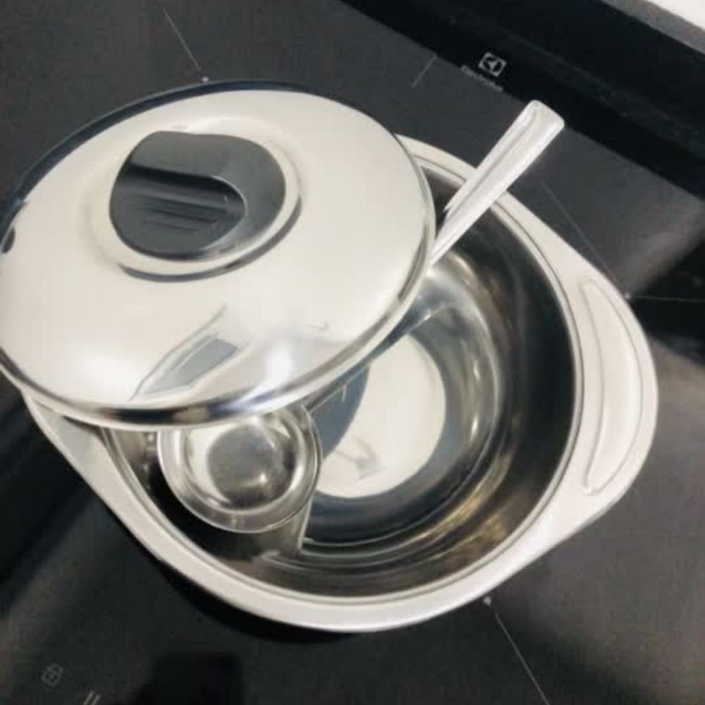 Sopeira Aço Inox Grande 1,7l Para Feijoada Caldo Sopa 3 Peça - 7